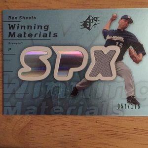 ⚾️2007 spx Ben sheets game used jersey #57/175